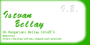 istvan bellay business card